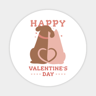 Happy Valentines Pets Magnet